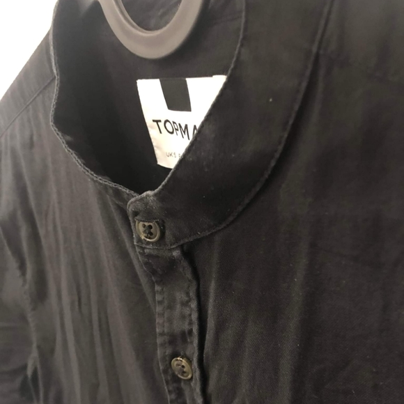 Small Topman Black Short Sleeve Shirt Muscular Fit - Picture 4 of 6